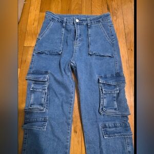 SHEIN Blue Ankle & Cropped Jeans